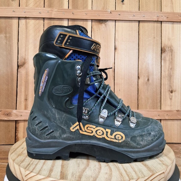Asolo AFS Guide Composit-Fiber Mountaineering Boots Mens 7.5 Green Hiking Vibram main image 7
